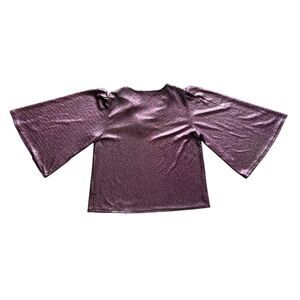 CARMELA PINK METALLIC GLITTER TOP BLOUSE